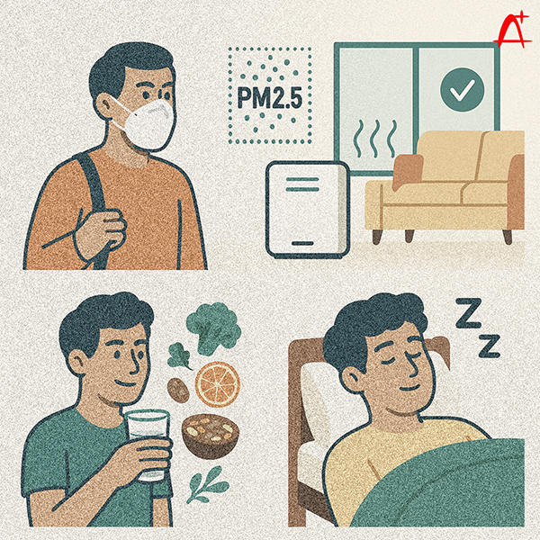 Giảm t&aacute;c hại của bụi mịn trong kh&ocirc;ng kh&iacute;